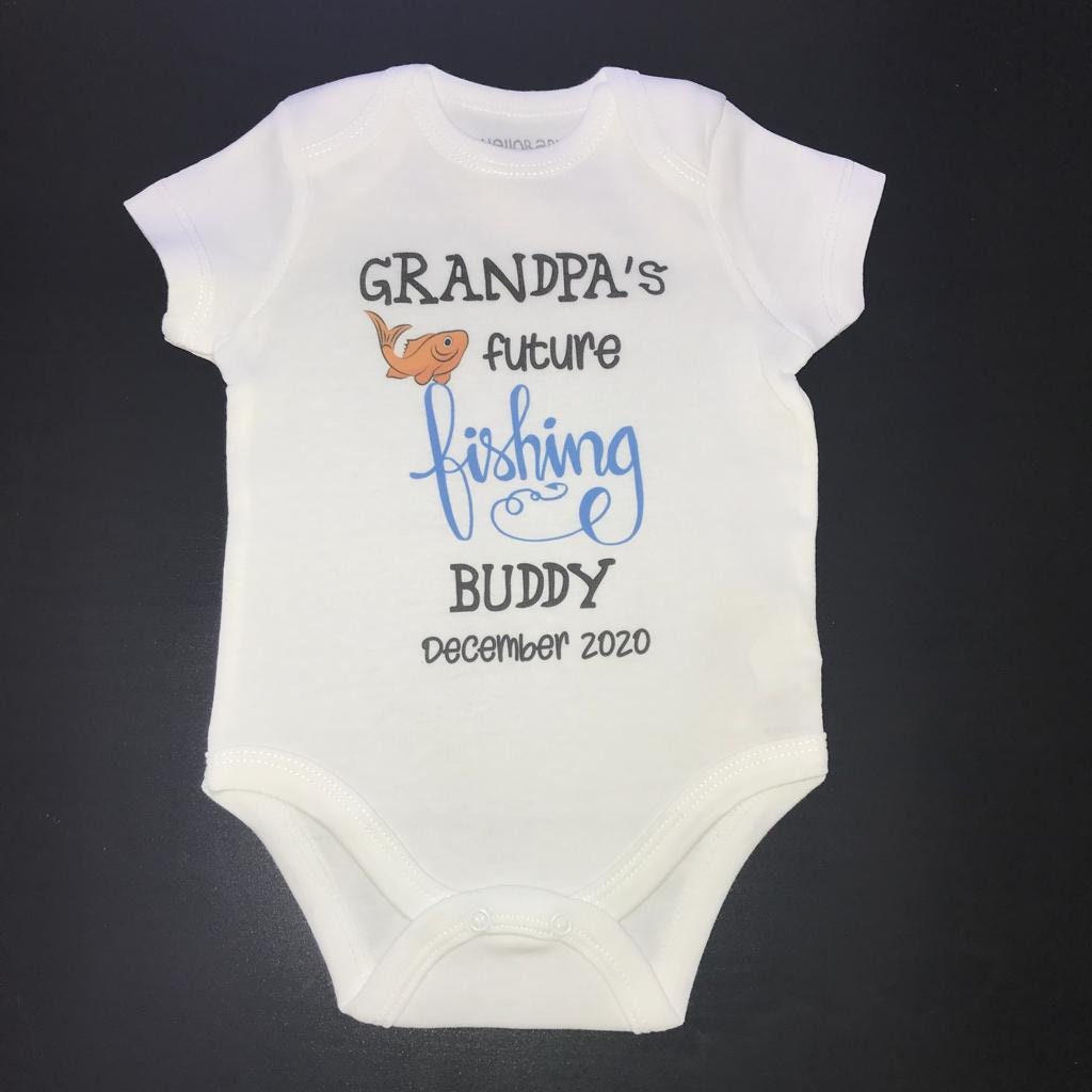 Grandpa's Fishing Buddy Baby Onesie®, Future Fisherman Baby Bodysuit, New  Grandfather Gift, I'd Rather Be Fishing, Pregnancy Announcement -   Canada