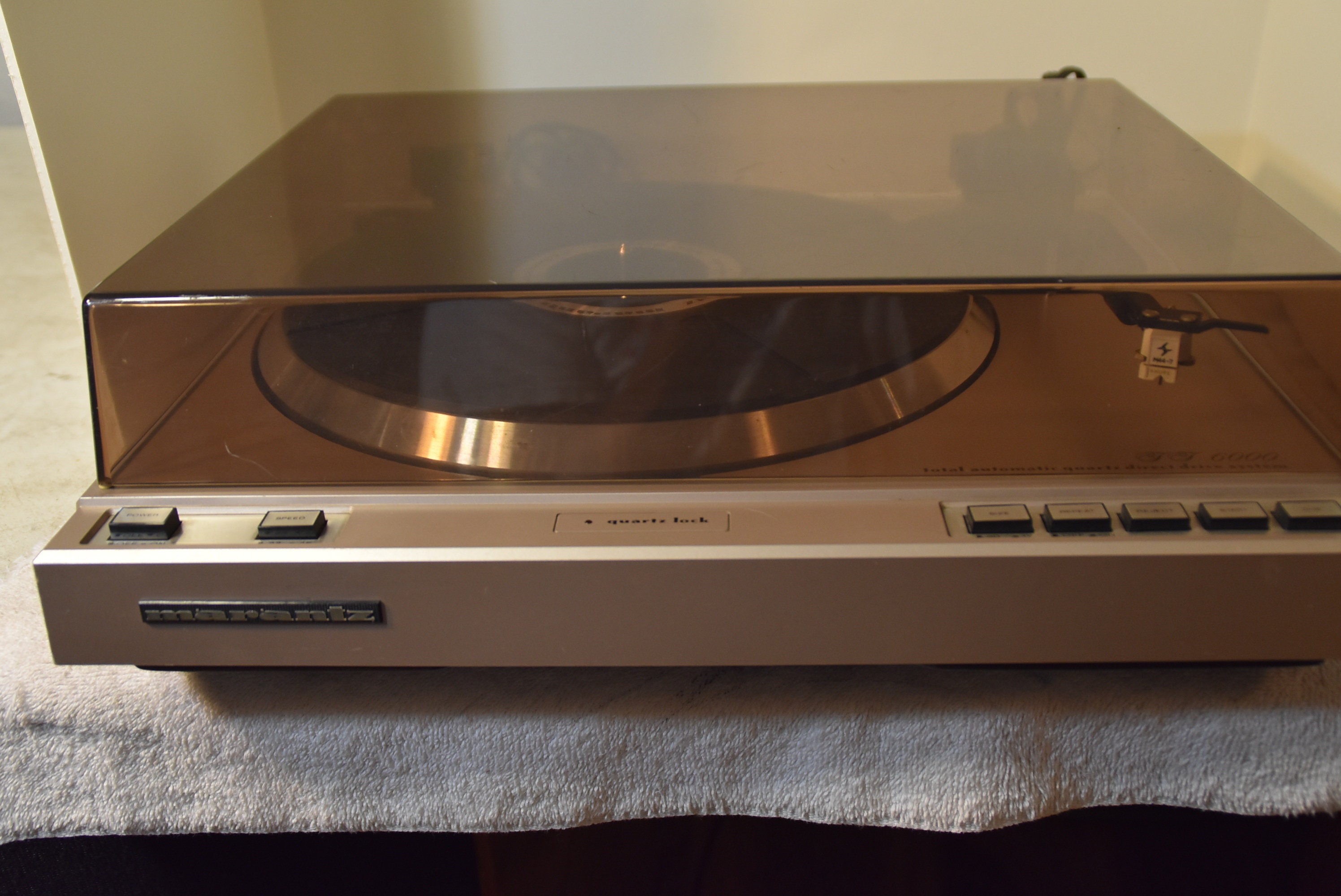 Edler Marantz 6100 Highend Plattenspieler Turntable Unikat im Palisandergehäuse