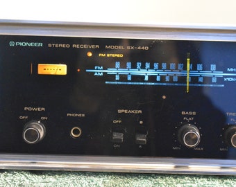 Wonderful Vintage Pioneer SX-440 Stereo Receiver - Etsy Wonderful Vintage Pioneer SX-440 Stereo Receiver - Etsy