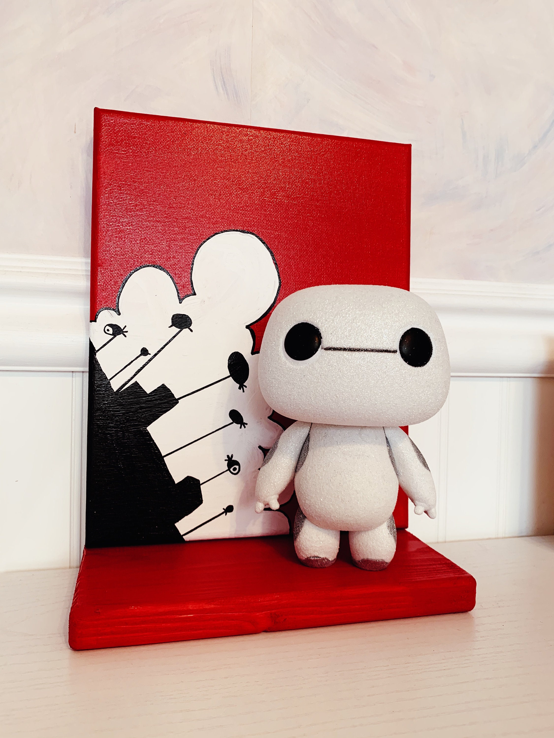 Datter Cordelia Overskyet Funko Pop Hand-painted Wall or Shelf Display Baymax - Etsy