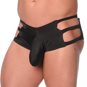 Cut Out Boy Short With Front Pouch.