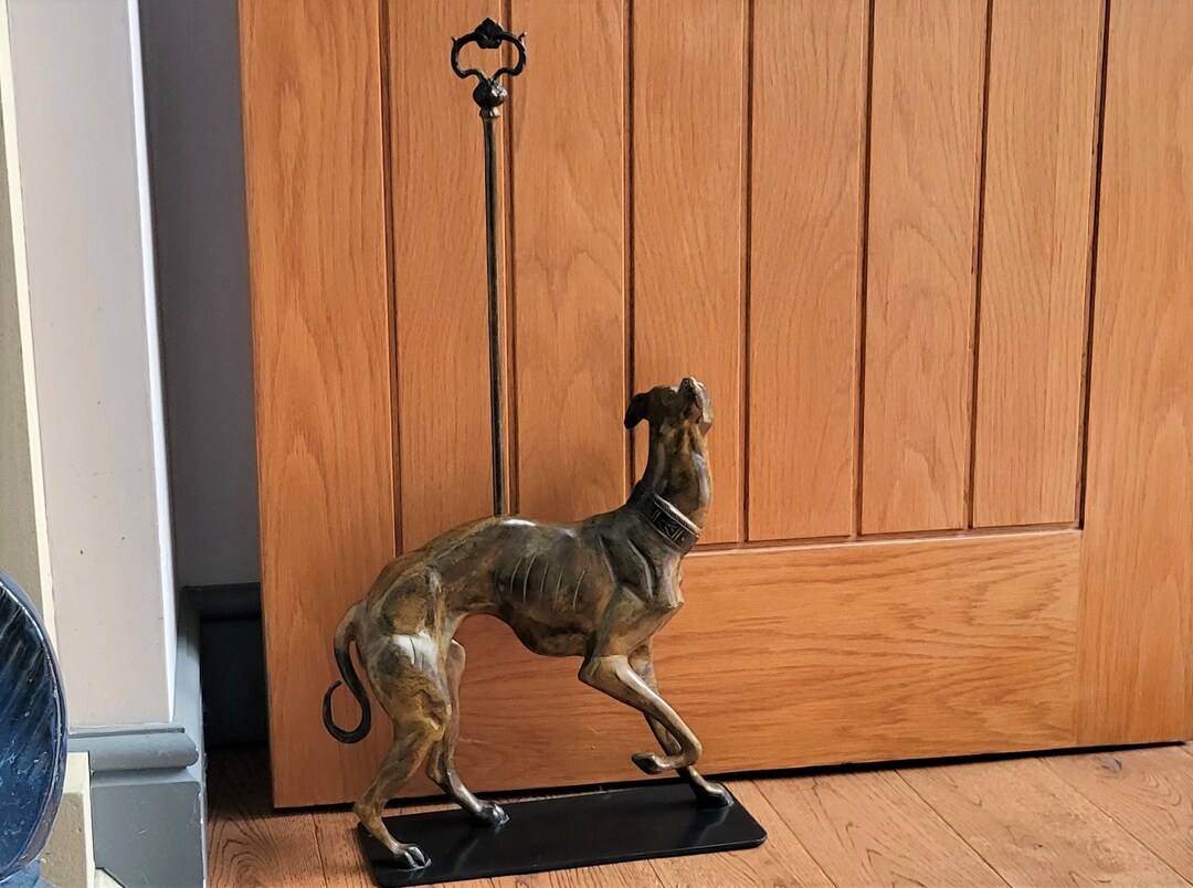Vintage Greyhound / Whippet Doorstop Art Deco Circa 1930s Etsy