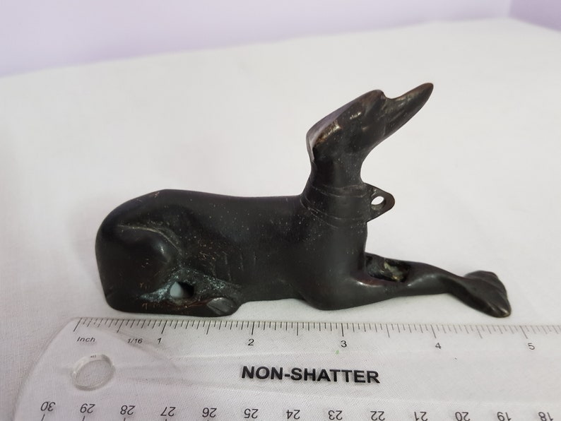 Antique Bronze Greyhound Whippet Sighthound Rare