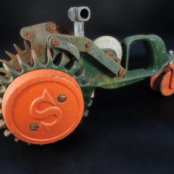 Tractor Lawn Sprinkler ~ Sears Tractor Sprinkler ~ Cast Iron Tractor Sprinkler ~ Garden Art ~ Garden Decor ~ Figural Lawn Sprinkler