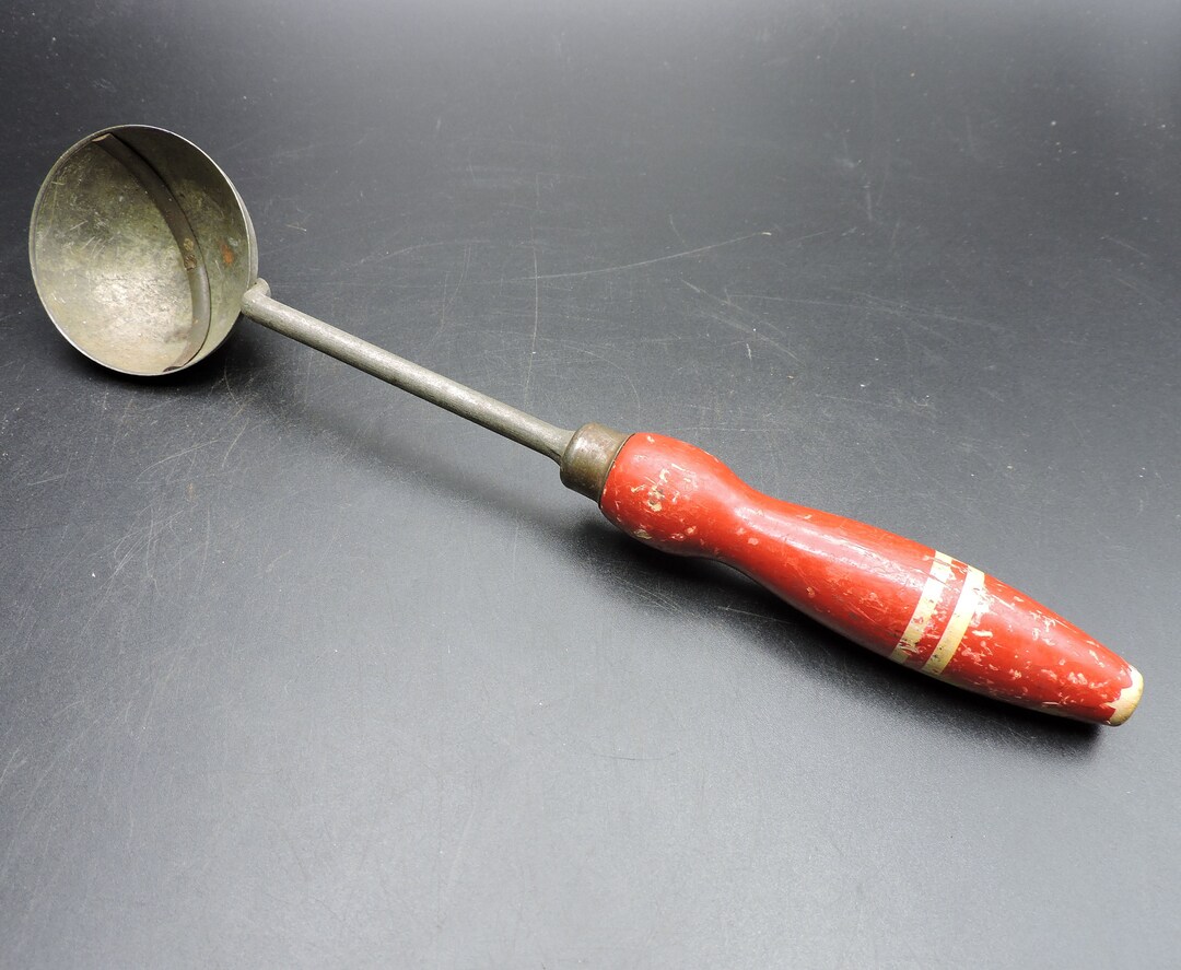 Vintage Ice Cream Scoop Early Wood Handle Ice Cream Scoop Etsy