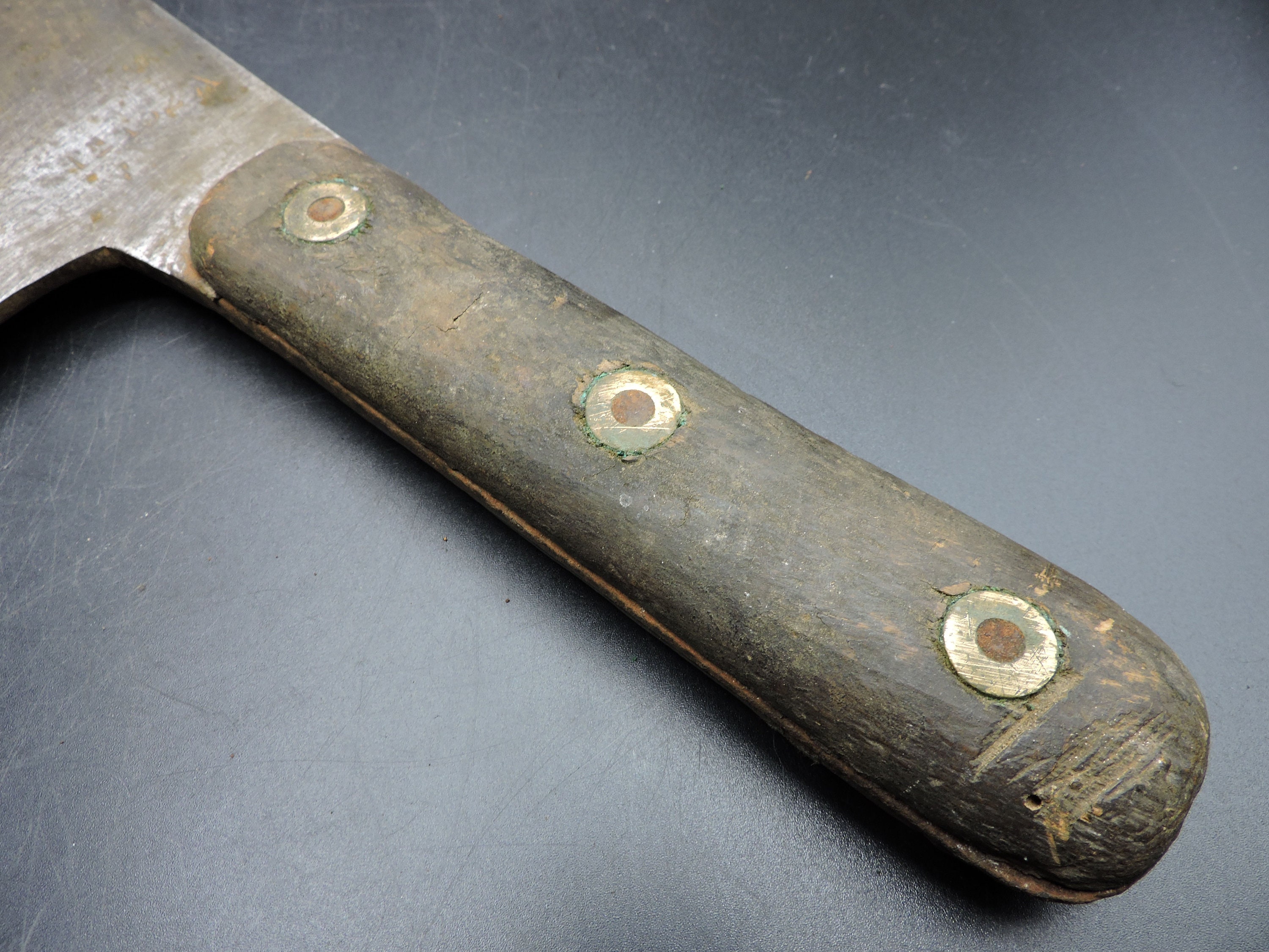 Vintage Meat Cleaver Hand Blade Antique Meat Etsy Australia