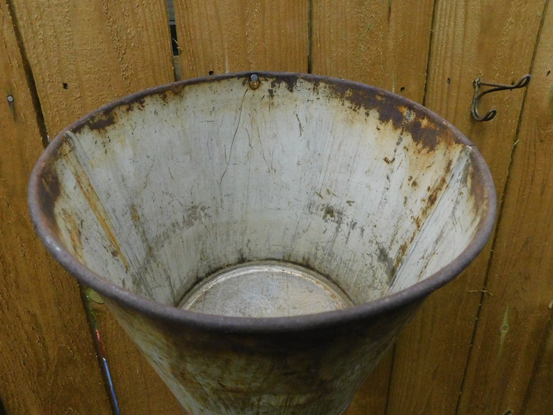 Vintage Sap Bucket Old Metal Sap Bucket Metal Sap Bucket Etsy