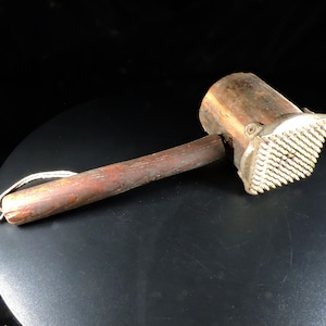Antique Meat Mallet ~ Old & Well Used Butcher Mallet ~ Country Primitive ~ Vintage Meat Mallet ~ Tenderizing Mallet ~ Farmhouse Mallet