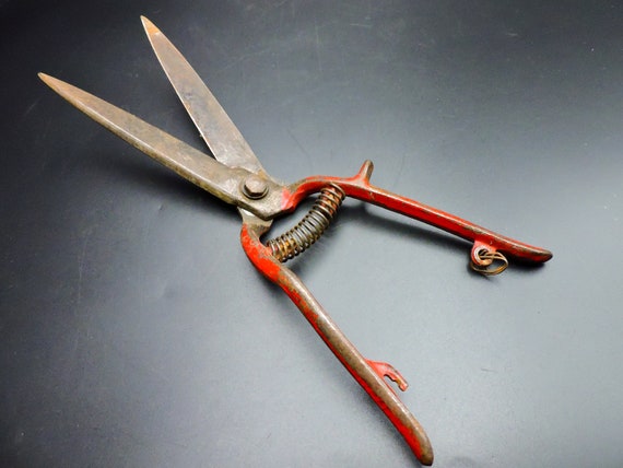 Vintage Garden Shears, Garden Tools, Trimming Shears, Antique