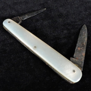 Vintage MOP Pocket Knife ~ Gentleman&#39;s Pocket Knife ~ Collectible Pen Knife ~ Cattaraugus Cutlery Company, Little Valley NY ~ Knife Gift