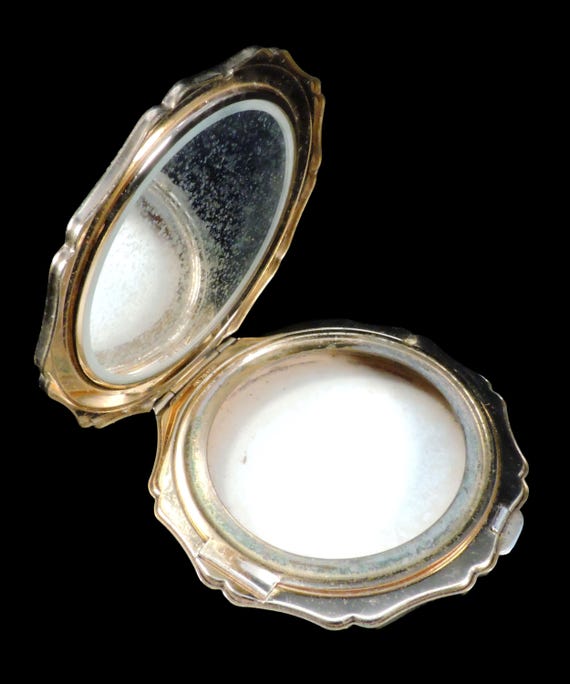 Stratton Enameled  Brass Compact - image 17