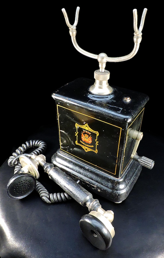 Antique Danish Jydsk Telefon Aktieselskab Hand-crank Telephone - Etsy