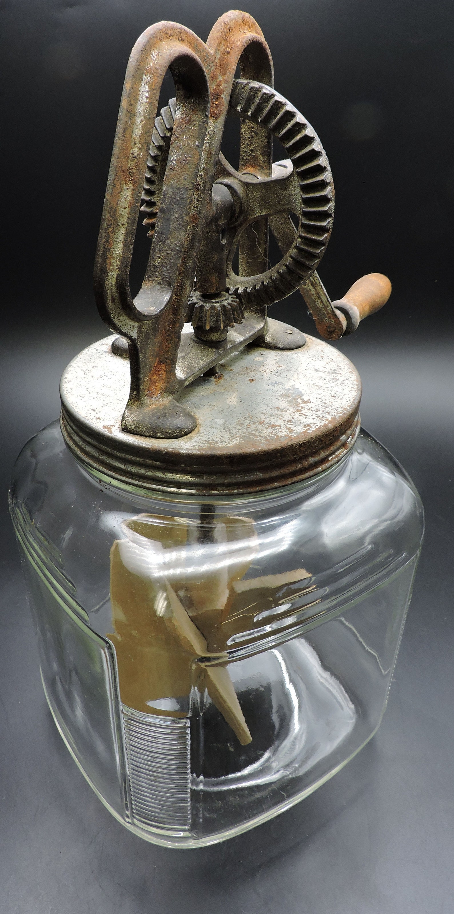 Antique Butter Churn DANDY Butter Churn Hand Cranked Etsy