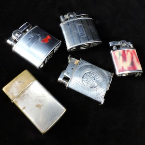 Vintage Cigarette Lighters Lot ~ Cigarette Lighters for Part or Repair ~ Old Cigarette Lighters ~ Collectible Cigarette Lighters