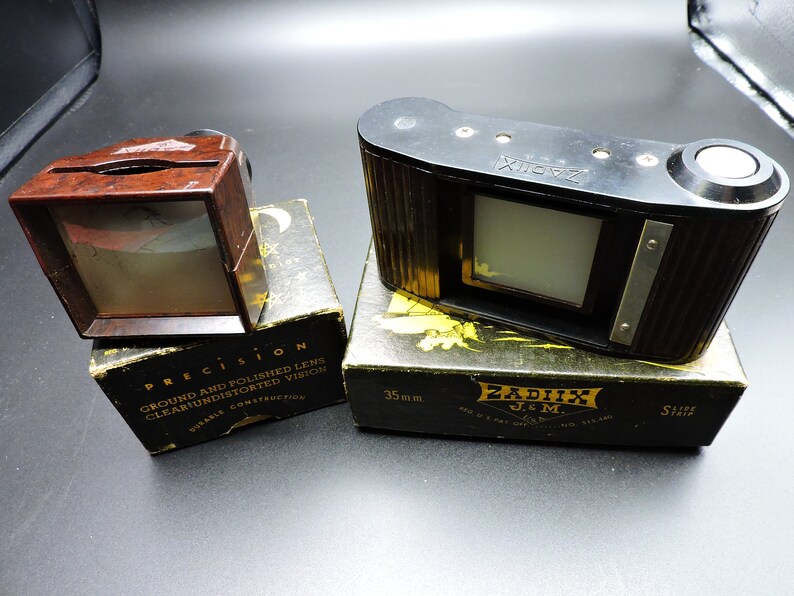 Vintage Plastic Slide Viewer Kit in Original Boxes Zadiix