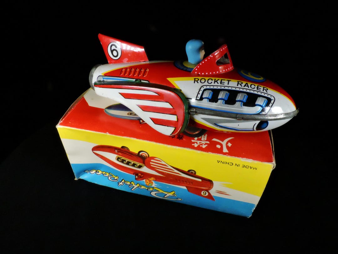 Vintage Rocket Racer Toy ~ Space Racer Toy ~ Space Rocket Car ...