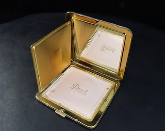 Vintage Mid Century Brass Compact Mirror – Dorset Fifth Avenue Vanity Decor