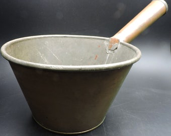 Antique Copper Pot ~ Vintage Copper & Tin Pot ~ Primitive Copper Pot/Pan ~ Early Cookware ~ Early Sauce/Soup/Cooking Pan ~ Soft Aged Patina