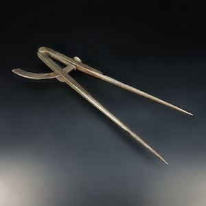Vintage Calipers ~ Large Antique Calipers ~ P.S. & W. Company ~ Calipers ~ Wing Divider ~ Workmen&#39;s Calipers ~ Vintage Measuring Tool