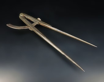 Vintage Calipers ~ Large Antique Calipers ~ P.S. & W. Company ~ Calipers ~ Wing Divider ~ Workmen&#39;s Calipers ~ Vintage Measuring Tool