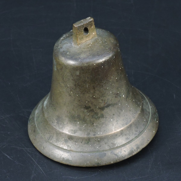 Vintage Brass Bell ~ Antique Brass Bell ~ Old Brass Bell ~ Brass Cow Bell ~ Brass Goat Bell ~ Original Iron Clapper~ Great Old Patina