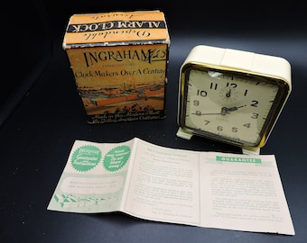 Original Art Deco Alarm Clock Equator Brand 1920s 1930s 1940s - Etsy