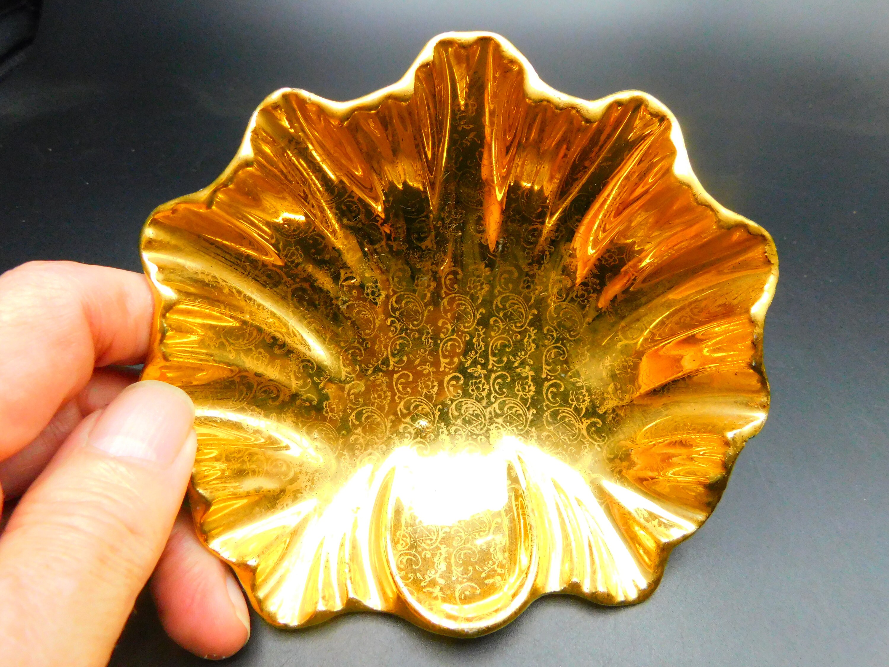 Vintage Dish 22k Gold Gilded Porcelain Soap Holder Vintage Etsy