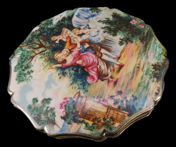 Stratton Enameled  Brass Compact - image 11