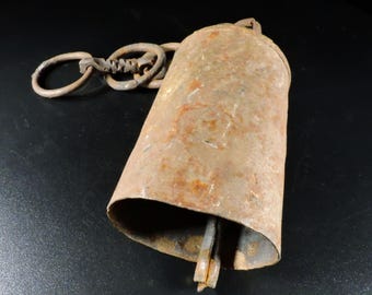 Vintage Bell ~ Antique Animal Bell ~ Old Farm Bell ~ Old Cow Bell ~ Old Goat Bell ~ Original Hardware ~ Primitive Farm Bell ~ Farm Decor