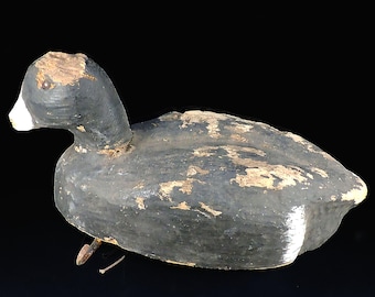 Vintage Duck Decoy ~ Antique Duck Decoy ~ Wooden Duck Decoy ~ Glass Eye Duck Decoy ~ Crude Duck Decoy ~ Primitive Duck Decoy ~ Americana