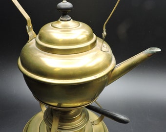 Vintage Brass Teapot on Stand - Special Gift Idea 8cc