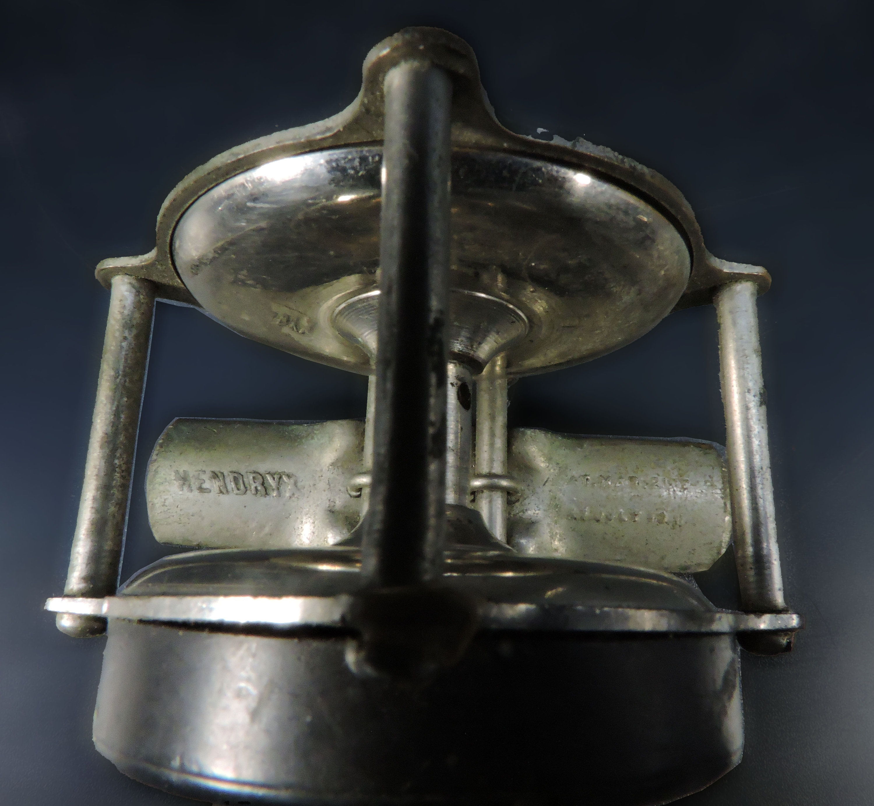 Moulinet de pêche antique ~ moulinet HENDRYX vintage ~ moulinet à pilier surélevé Hendryx ancien ~ moulinet Hendryx antique ~ moulinet de pêche précoce ~ Pat. Juillet 1915 - France