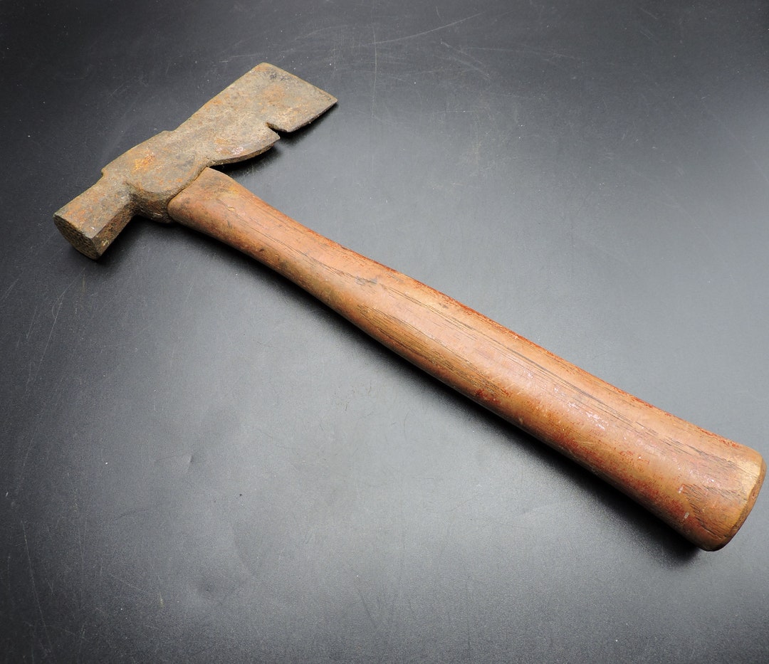 Vintage Hammer Hatchet Old Roofers Hatchet Drop Hatchet Carbon