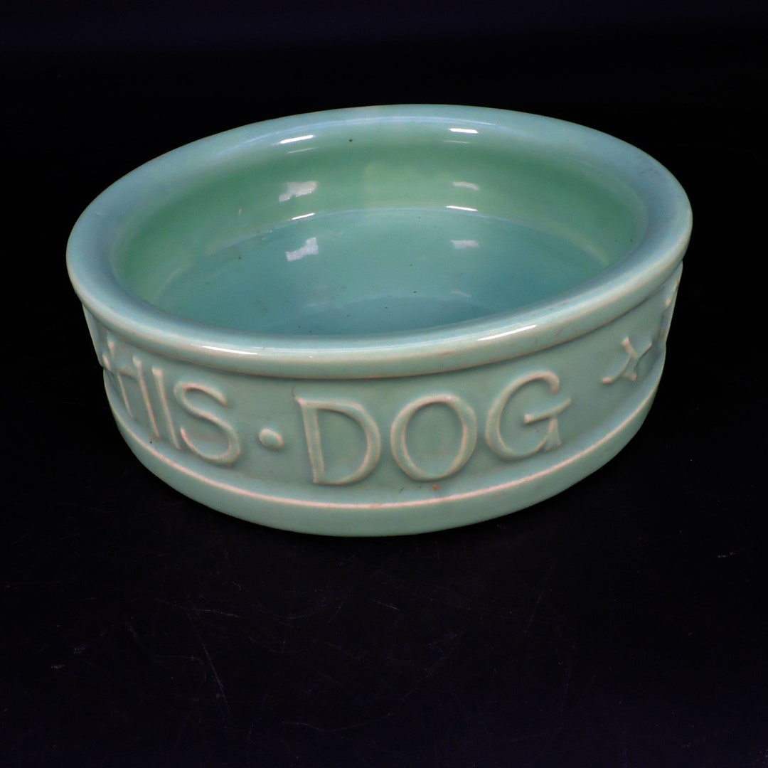 Vintage Mccoy Dog Dish Mccoy Pottery Dog Dish Art Pottery Etsy