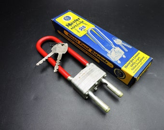 Vintage Master Bike Lock ~ Master Lock in Original Box ~ New Old Stock Bike Lock ~ Collectible Master Lock
