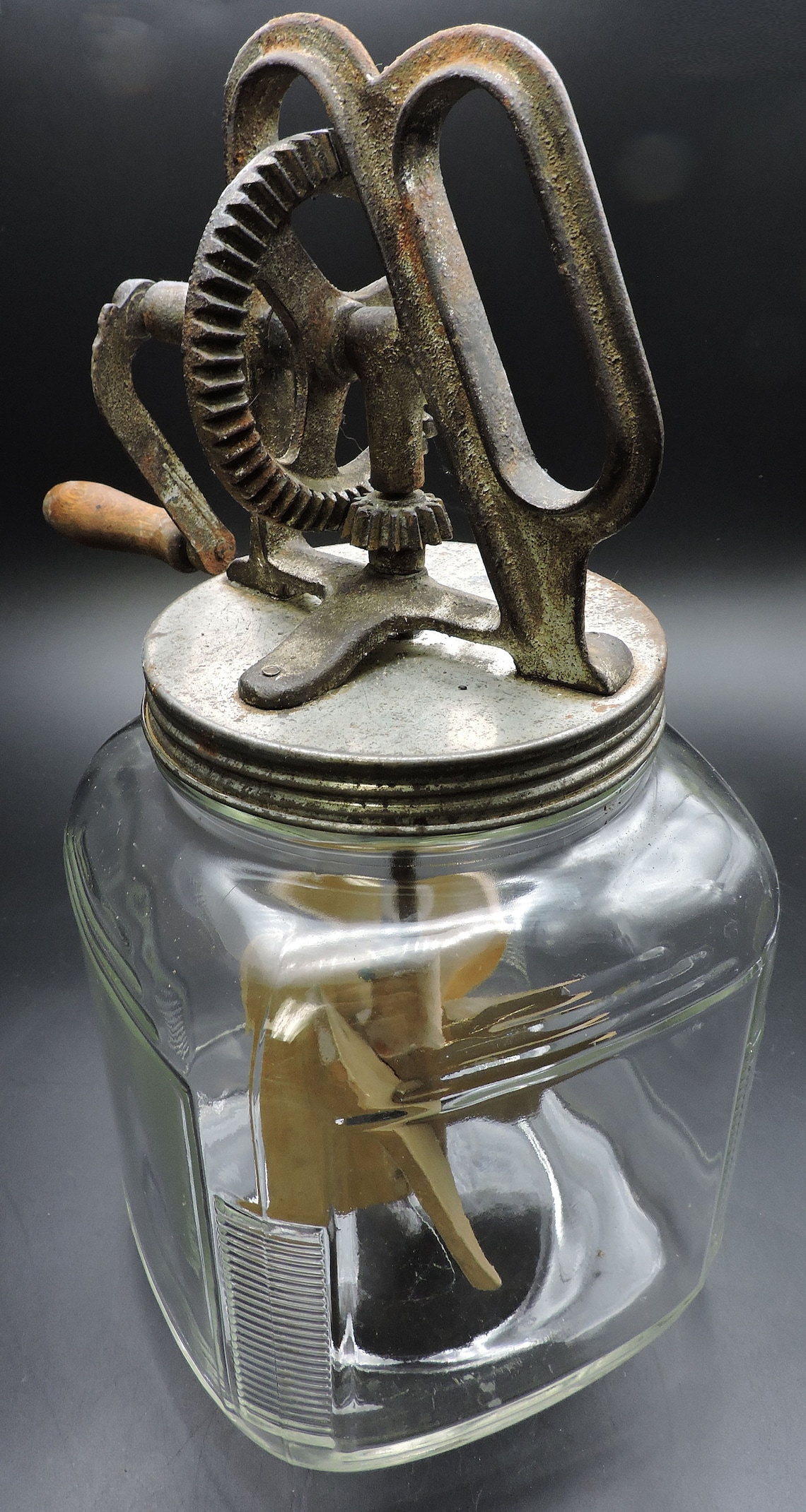 Antique Butter Churn DANDY Butter Churn Hand Cranked Etsy