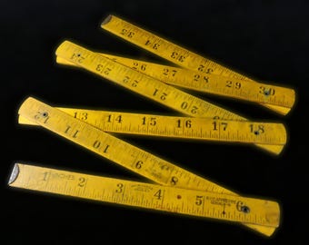 Vintage 36" Folding Ruler