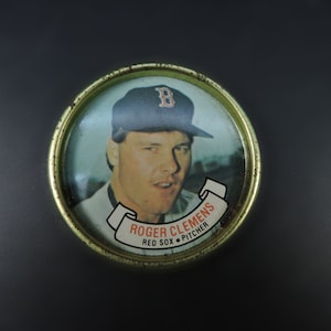 Vintage Roger Clemens 1987 Coin ~ Vintage Baseball Coin ~ Roger Clemens Baseball Coin ~ 1987 Topps Baseball Coin ~ Boston Red Sox Pitcher