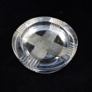 Merit Cigarettes Ashtray ~ Vintage Ashtray ~ Heavy Glass Ashtray ~ Art Deco Vibe ~ Tobacco Advertising Ashtray ~ Barroom Decor