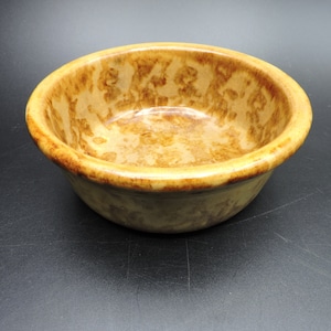 Antique Bowl ~  Rockingham ~  Bennington  ~ Yellowware Brown ~ Spatterware Bowl ~  Stoneware Bowl ~ Pottery Bowl ~ Americana ~ Primitive