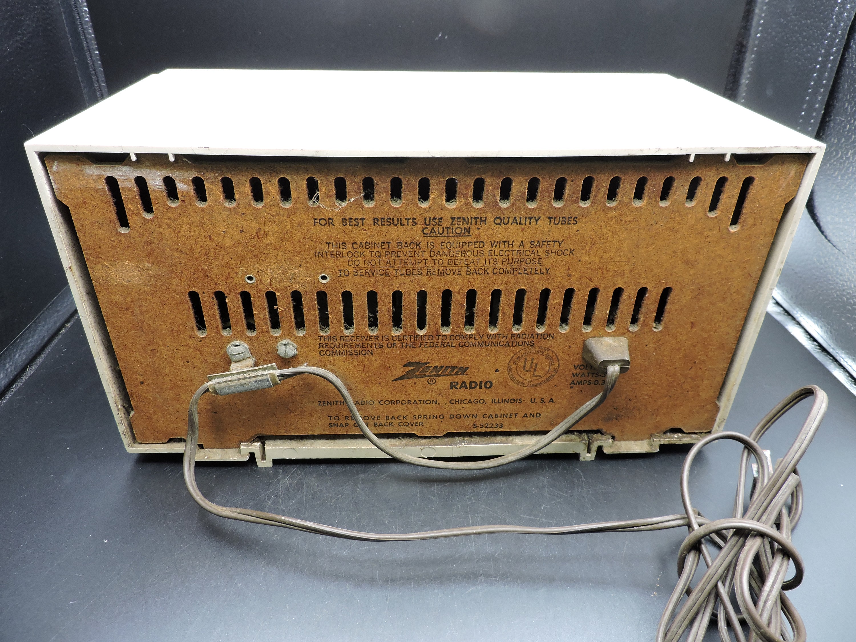 Vintage Zenith AM FM Radio ~ Vintage Zenith Tube Radio H723