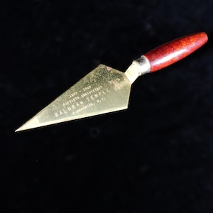 Vintage Shriner&#39;s Trowel ~ Commemorative Shriner&#39;s Trowel ~ Souvenir Mason&#39;s Trowel ~  Freemasonry Trowel ~ Kalurah Temple Binghamton NY
