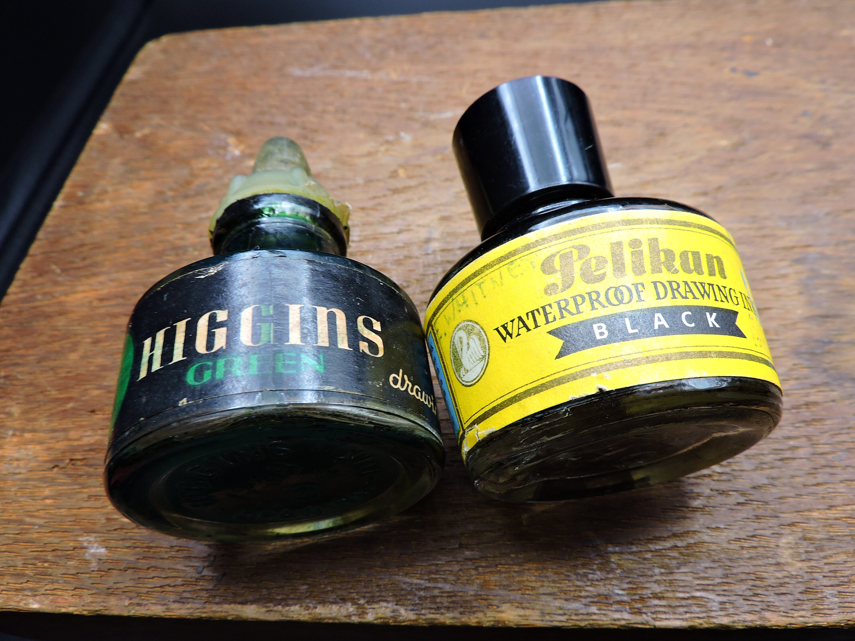 Vintage Higgins Drawing Ink Bottle - Etsy