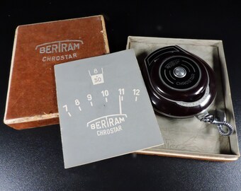 Vintage Bertram Chrostar Light Meter ~ Selenium Exposure Light