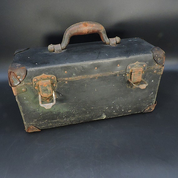 Antique Tool Box Vintage Tool Box Rugged Utility Case Old Camera Case Old  Gear Case Tool Case Antique Tackle Box Storage Box 
