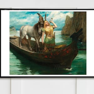 Wagner Opera Print: Siegfried&#39;s Rhine Journey by Leeke (Digital Download)