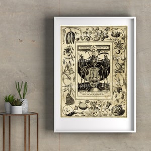 Digital, 1600s, Allegorie des Todes, Skelette, Gravur, Hieronymus Wierix, Joris Hoefnagel, INSTANT DOWNLOAD, druckbare Wandkunst
