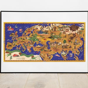 Numérique, Carte du Grand Circuit Des Capitales, TÉLÉCHARGEMENT INSTANTANÉ, carte du monde, Français compagnie de chocolat