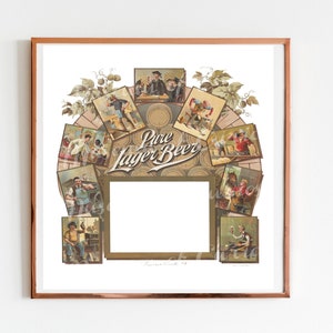 Pure Lager Beer Poster: 1895 Victorian Brewery Print (Digital Download)