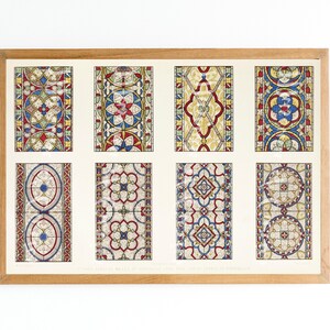 Stained Glass Designs Print: 19th Century Industrial Arts (Digital Download)